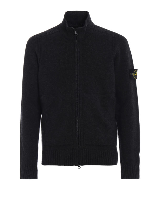 STONE ISLAND: Cardigans - Cardigan - Dunkelgrau