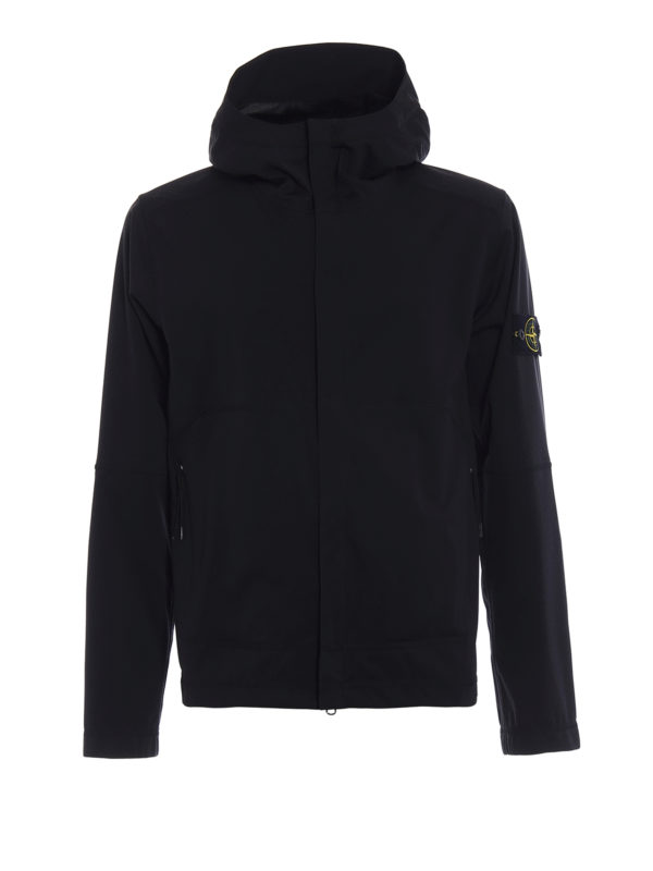 STONE ISLAND: casual jackets - Light Soft Shell Si Check Grid