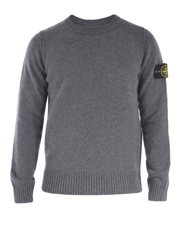 STONE ISLAND: Strickpullover mit Rundhalsausschnitt - Pullover Mit Rundhalsausschnitt