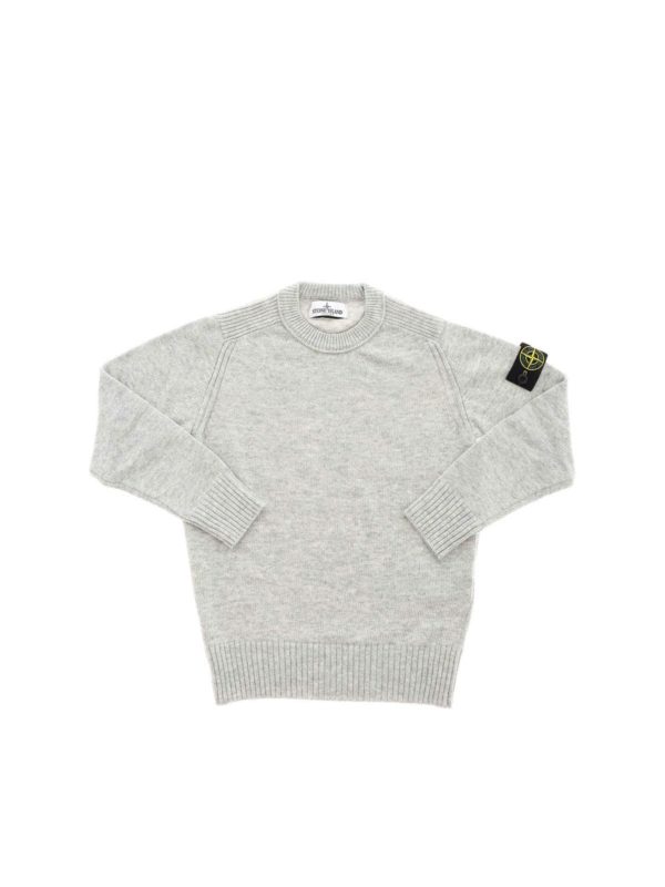 Stone Island Junior: Strick - Pullover - Grau