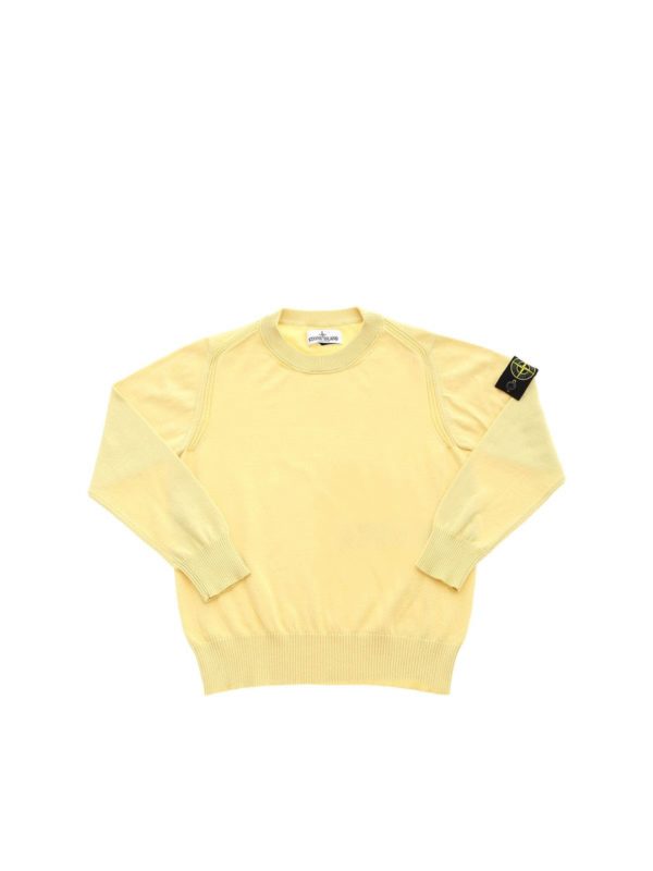 Stone Island Junior: ニットウェア - ニット - イエロー