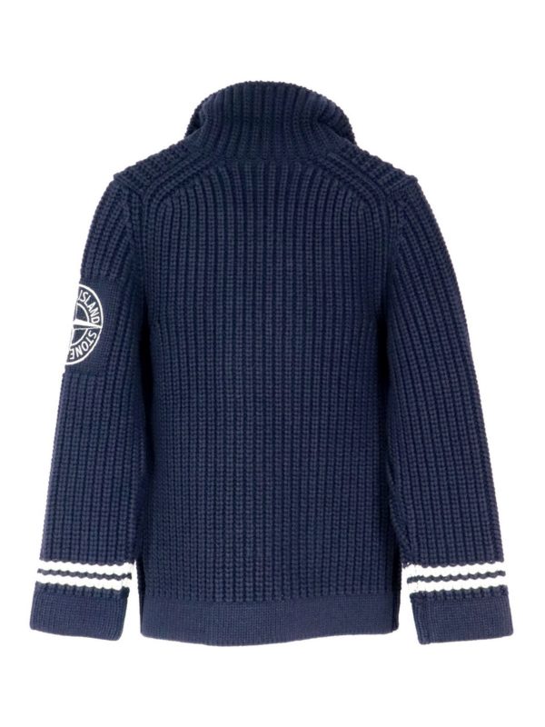 Stone Island Junior Wool blend double breasted cardigan 7316517D1V0020