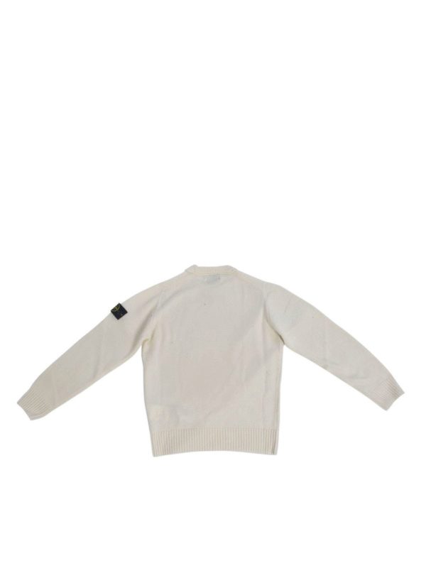 Stone Island Junior: Strick online - Pullover - Weiß
