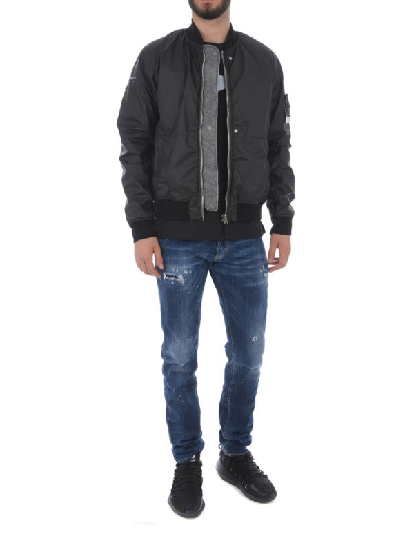 STONE ISLAND: bombers online - Poly-Hide 2L bomber jacket