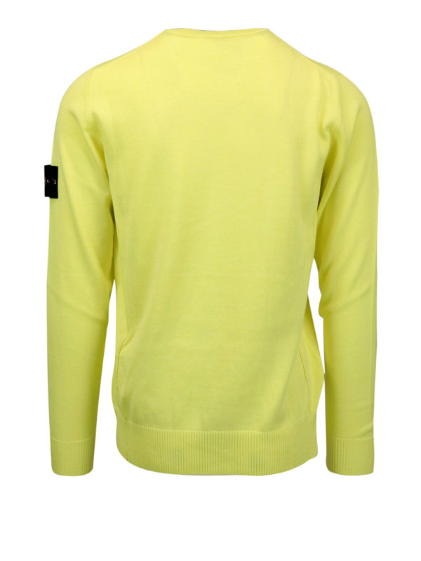 STONE ISLAND: crew necks online - Logo patch cotton crew neck