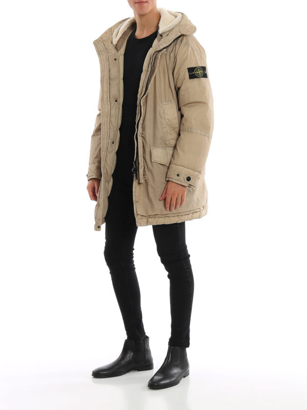 STONE ISLAND: padded coats online - 50 Fili Resinata Down TC padded coat