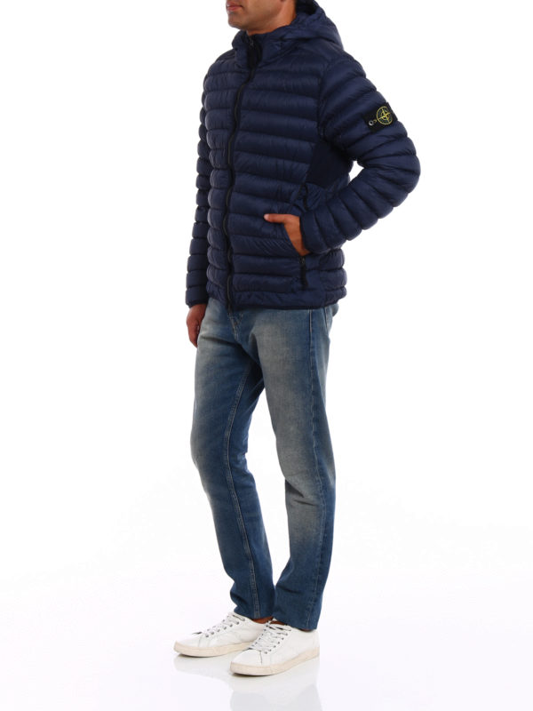 STONE ISLAND: Vestes-rembourrees online - Blouson Rembourré - Bleu