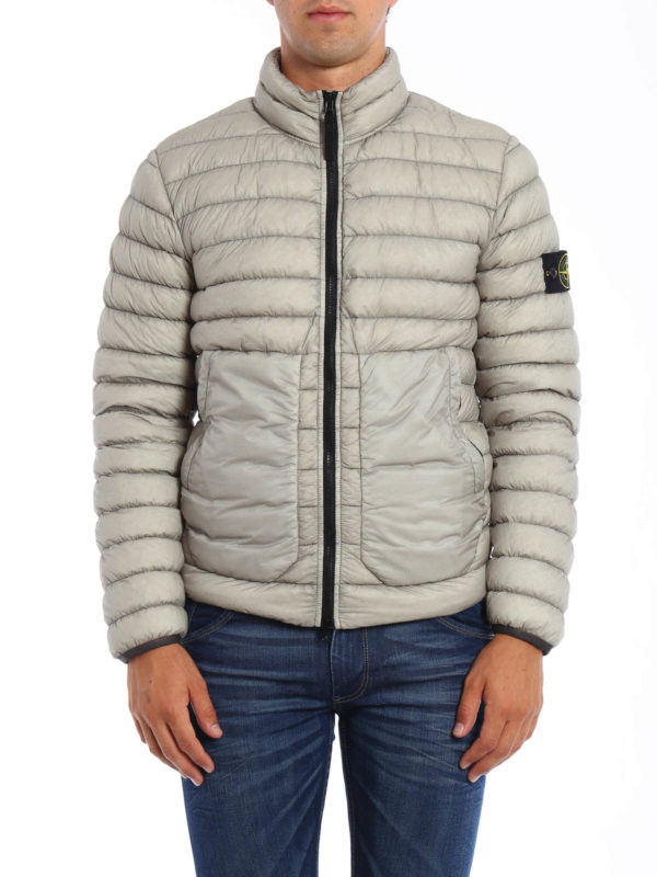 ジャケット・アウター STONE  Micro Yarn Down Jacket Stone Island Puffer Jacket GARMENT DYED MICRO YARN DOWN