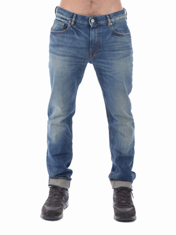 STONE ISLAND: straight leg jeans online - Stone washed jeans