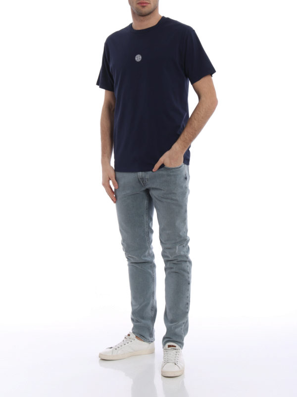 Grey Tshirt Stone Island Denims T Shirt Stone Island Graphic Eight