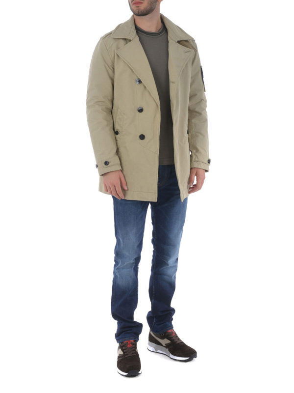 STONE ISLAND: trench coats online - David-TC slightly padded trench coat