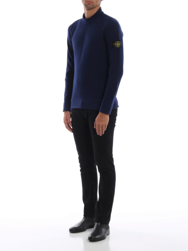 STONE ISLAND: Col roulé & Col polo online - Pull Col Roulé - Bleu