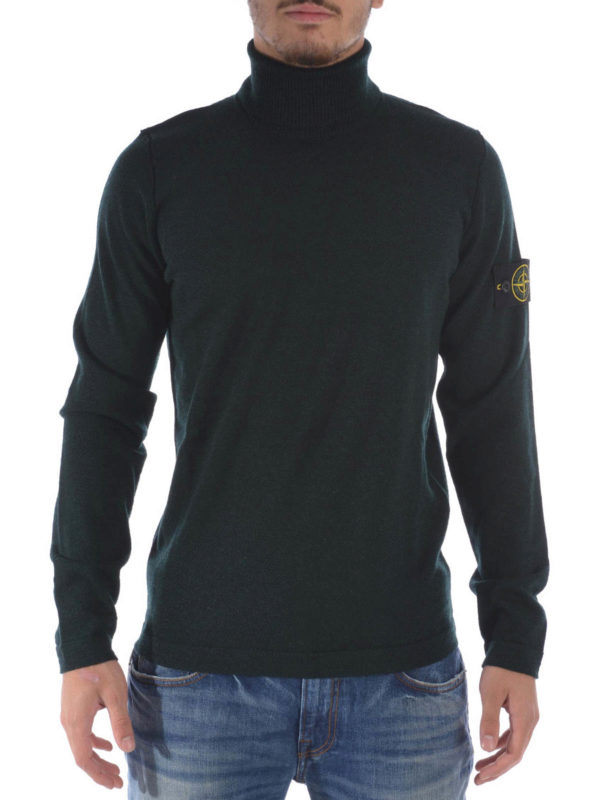 STONE ISLAND: Turtlenecks & Polo necks online - Wool turtleneck