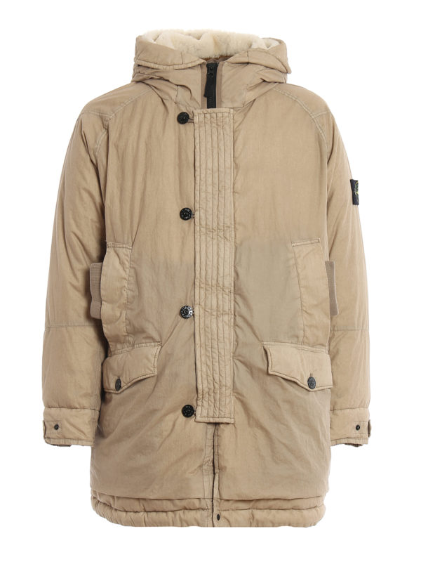 STONE ISLAND: padded coats - 50 Fili Resinata Down TC padded coat