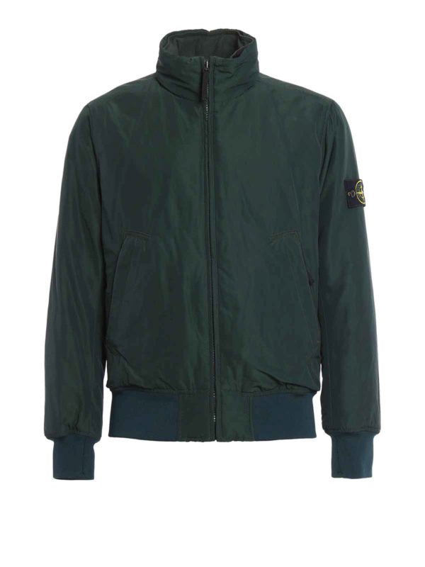 STONE ISLAND: ダウンジャケット - ダウンコート メンズ - 緑