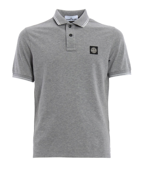 STONE ISLAND: Poloshirts - Poloshirt Fur Herren - Grau