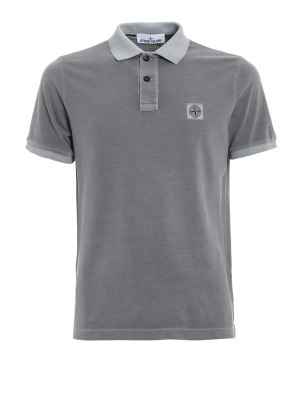 STONE ISLAND: Polos - Polo - Gris