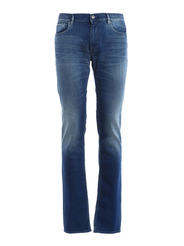 STONE ISLAND: Jeans pitillos - Vaqueros Pitillos Lavados