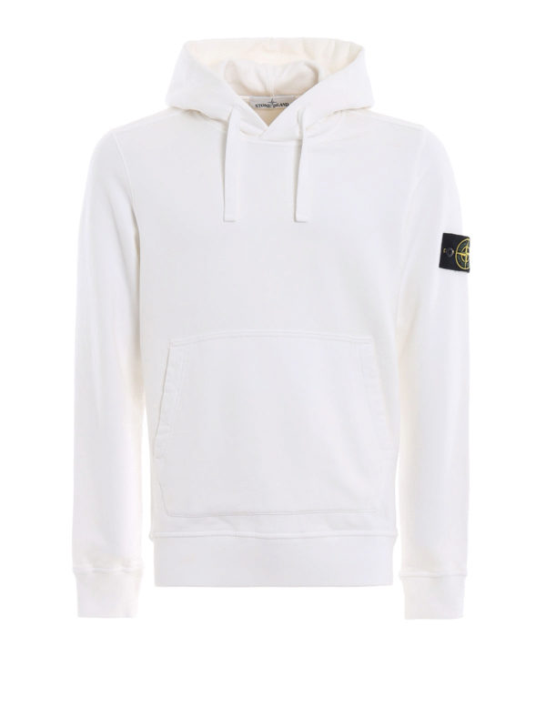 STONE ISLAND: Sudaderas y suéteres - Sudadera - Blanco