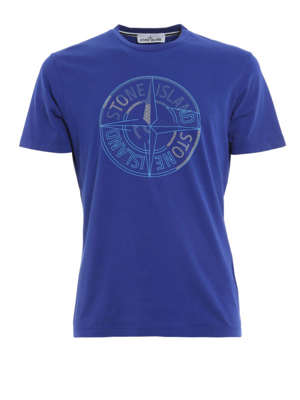 STONE ISLAND: t-shirts - Front logo T-shirt