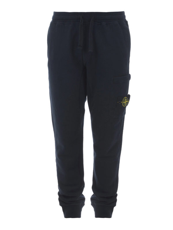 STONE ISLAND: Pantalons de survêtement  - Pantalons De Sport - Bleu Foncé