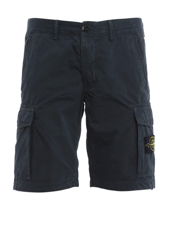 STONE ISLAND: pantaloni shorts - Bermuda in cotone