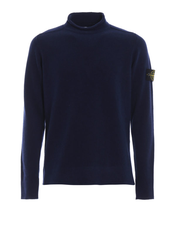 STONE ISLAND: Col roulé & Col polo - Pull Col Roulé - Bleu