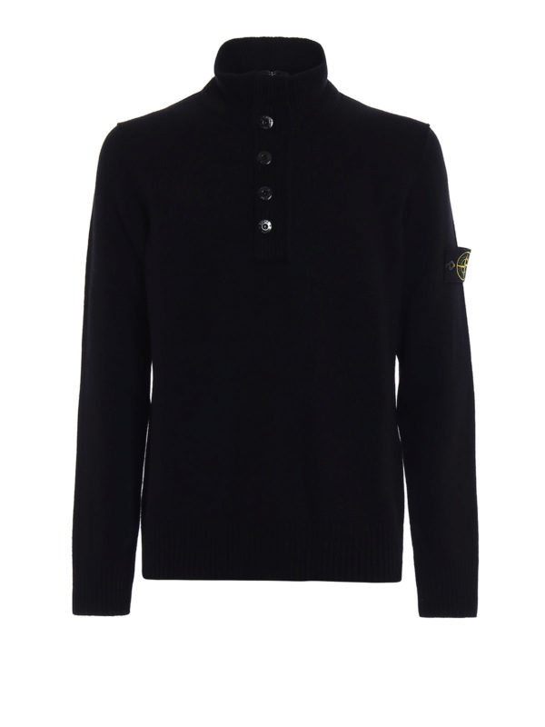 STONE ISLAND: maglia a collo alto e polo - Pull lupetto con zip e bottoni