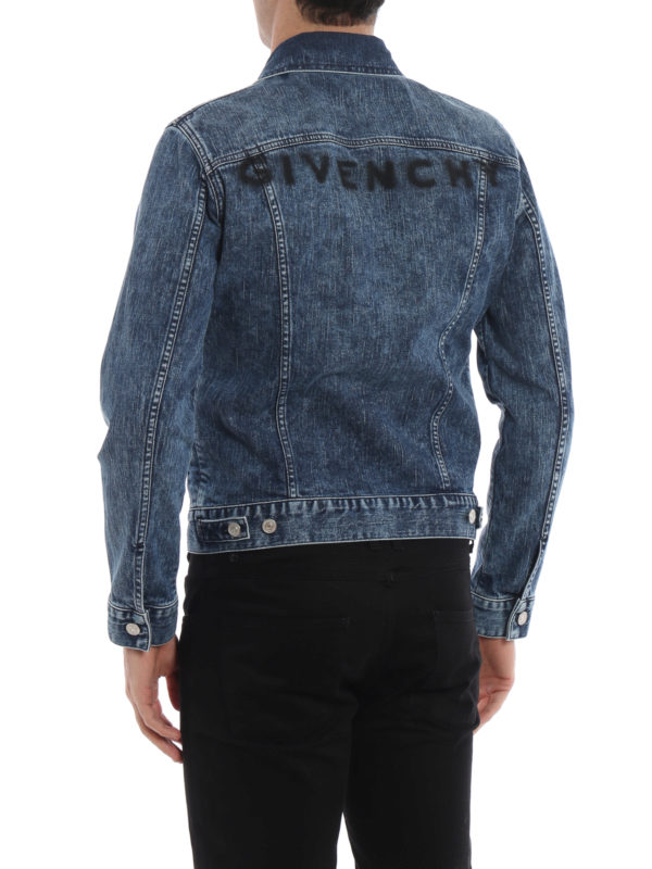 Stretch denim jacket shop online: GIVENCHY
