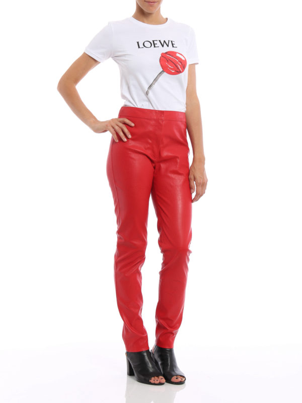 Leather trousers Loewe - Stretch leather trousers - S1272090ST7100