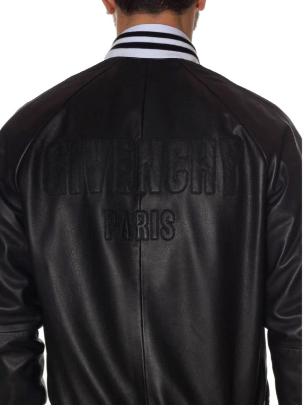 Lederjacke - Schwarz shop online: GIVENCHY