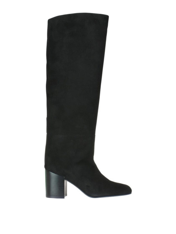 Stuart Weitzman: boots - Tubo suede to-the-knee boots