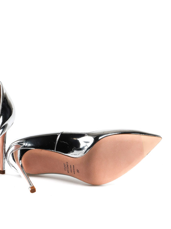 Stuart Weitzman buy online Anny silver leather pumps