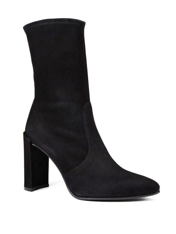 Stuart Weitzman: ankle boots online - Clinger stretch suede booties