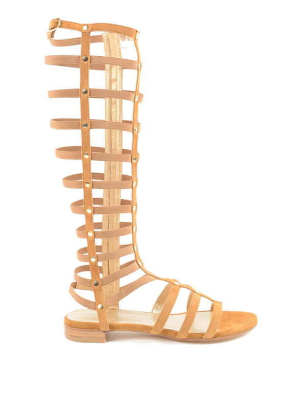 Stuart Weitzman: sandals online - Gladiator suede sandals