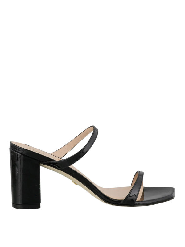 Stuart Weitzman: sandals - Aleena 75 patent leather sandals