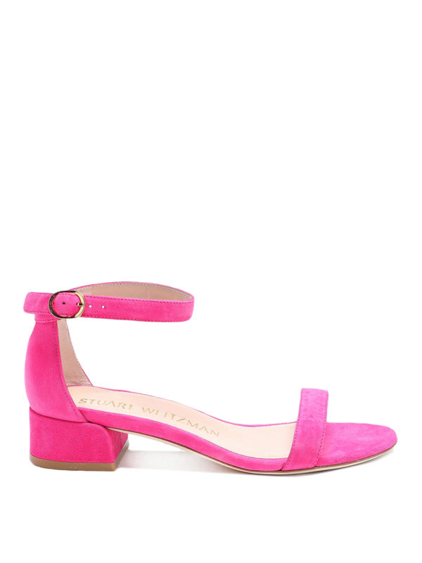 Stuart Weitzman: sandals - NudistJune suede sandals