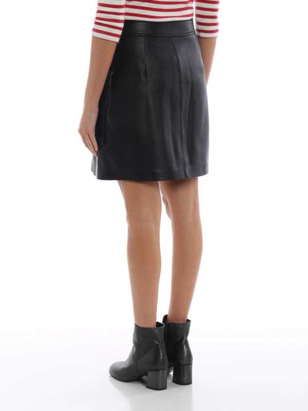 Lederrock - Schwarz shop online: MICHAEL KORS