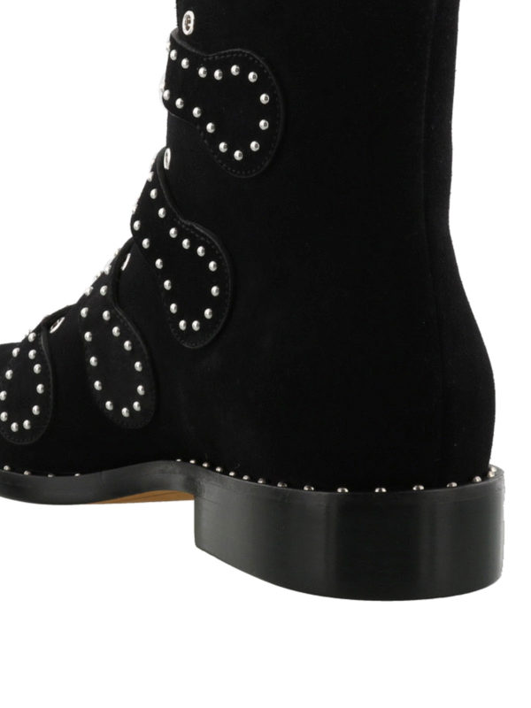 Studded suede ankle boots shop online: GIVENCHY