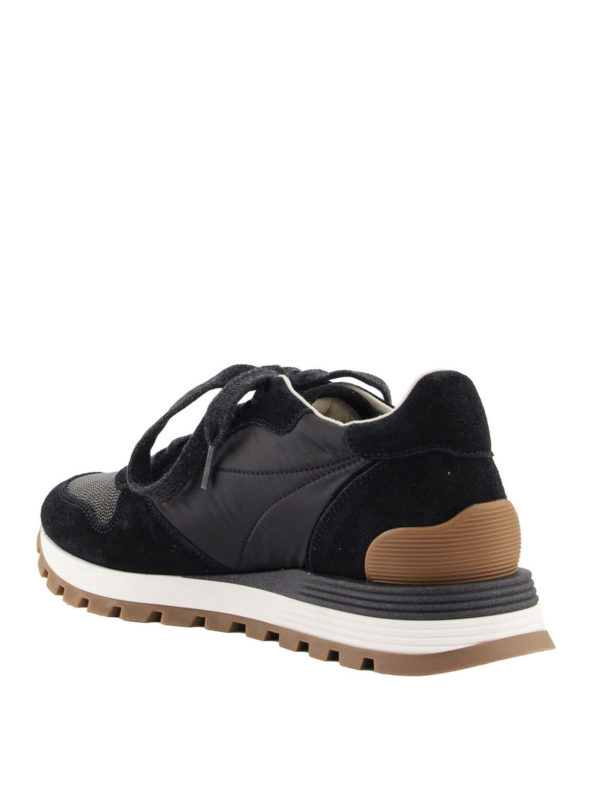 Suede and fabric sneakers shop online: BRUNELLO CUCINELLI