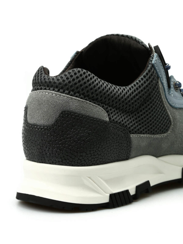 Suede and leather running  sneakers shop online: LANVIN