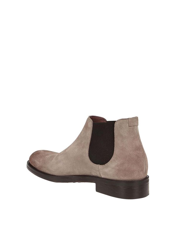 Suede pull-on ankle boots shop online: Doucal