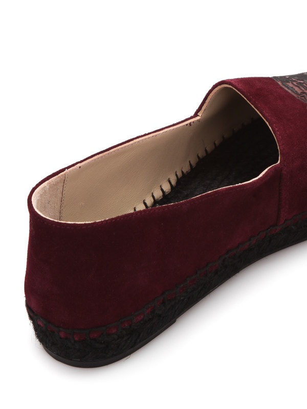 Kenzo Suede Tiger espadrilles Rojo Oscuro F561ES180L5486