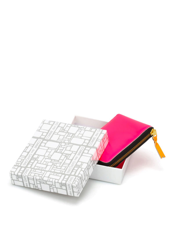Super Fluo zip around wallet shop online: COMME DES GARCONS