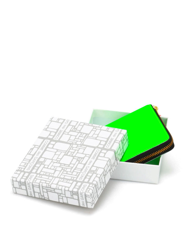 Super Fluo zip around wallet shop online: COMME DES GARCONS
