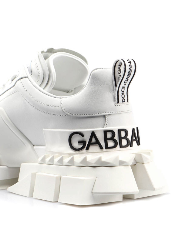 Super King white sneakers shop online: DOLCE & GABBANA