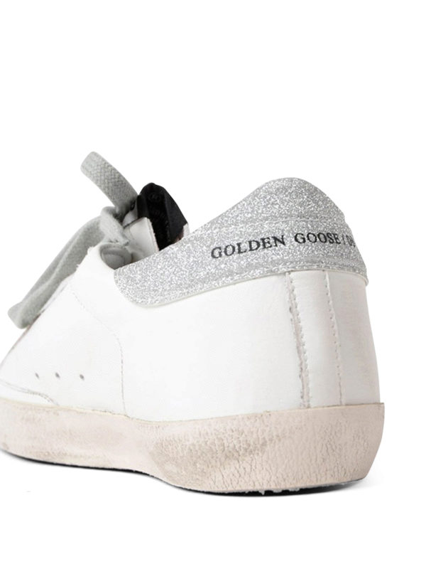 Superstar glitter detail sneakers shop online: GOLDEN GOOSE