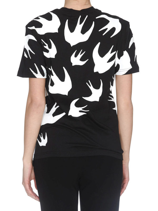 T-shirt Swallow nera shop online: MCQ