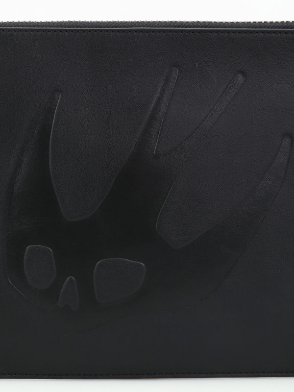 Swallow leather large pouch shop online: MCQ