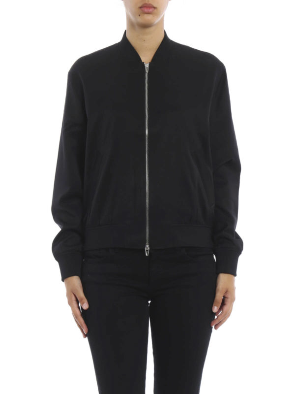 T BY ALEXANDER WANG: bombers online - Silk bomber jacket